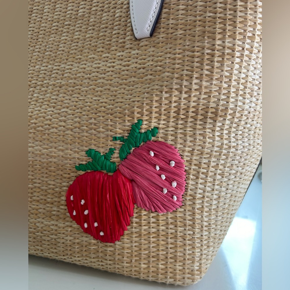 Kate Spade Canvas Tote Strawberry Embroidery - Picture 7 of 11